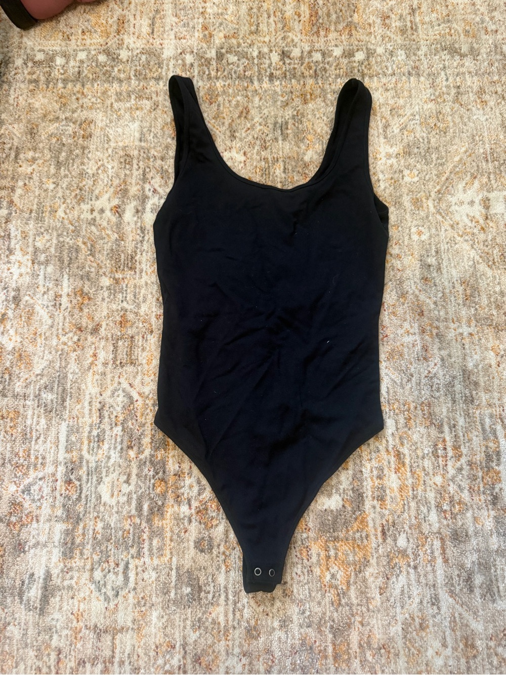 Abercrombie & Fitch Black Scoop Neck Bodysuit